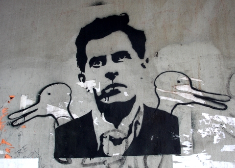 Wittgenstein als Street Art. Quelle: reified.typepad.com